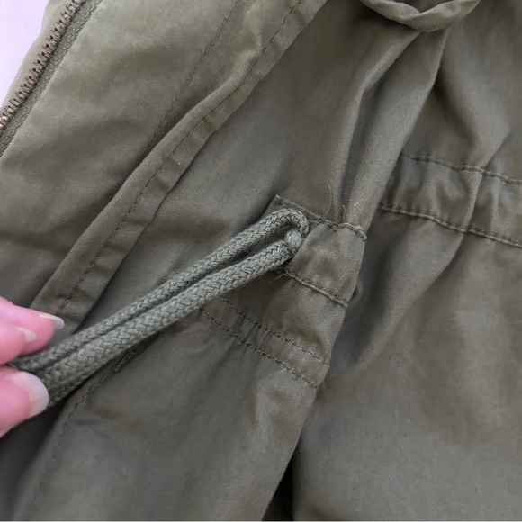 Joe Fresh Green Military Style Jacket women’s Size Small adjustable cinch waist - Picture 7 of 12